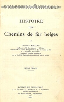 Histoire des chemins de fer belges- ed. 1943